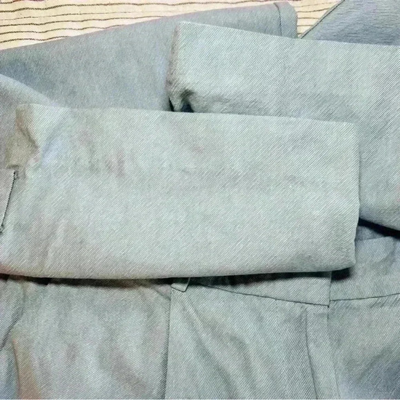 Zara Wide Leg Cropped Cotton Pants - Picture 8 of 10